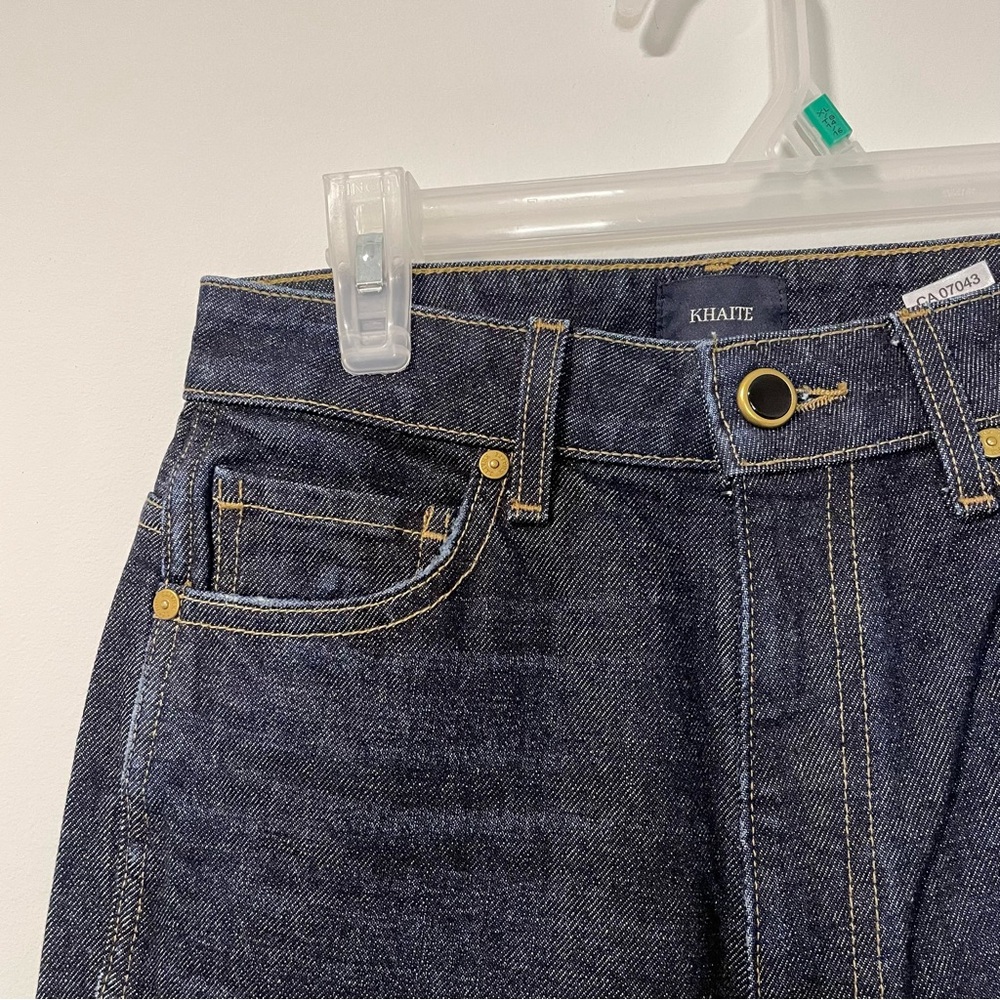 NEW Khaite The Daria High-Rise Straight Leg Slim Fit Jeans (size 26x32) - Picture 5 of 7